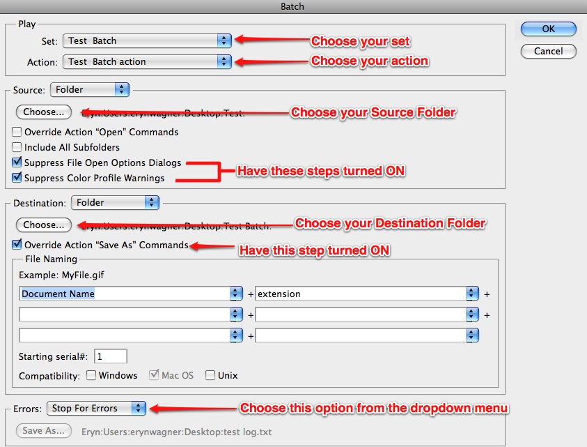 Batch Process Window